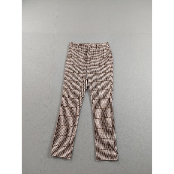 Free People Pants - Free People‎ Women Pants 0 Multicolor Plaid Houndstooth Pocket Stretch Career